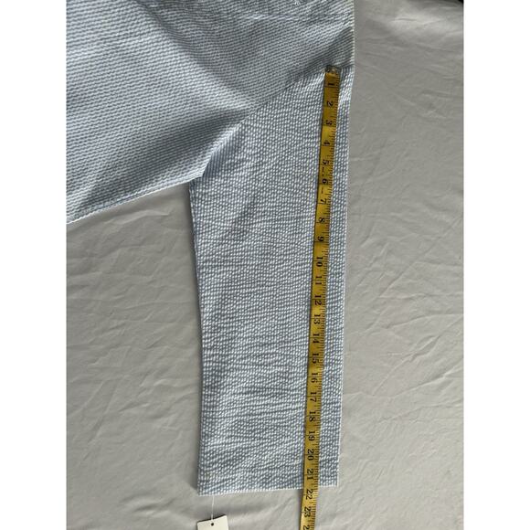 Miss Elaine Embroidered Seersucker Full Zip Robe Womens Size Small Blue NWT - Picture 8 of 8